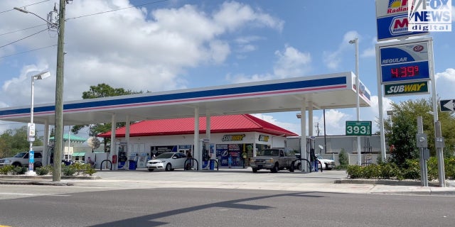 Gas station in Tampa, FL on Wednesday, March 9, 2022.