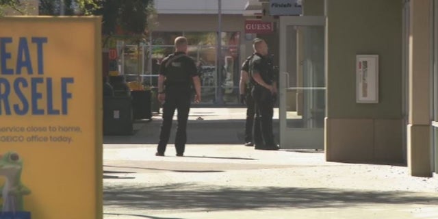 Glendale, Arizona police at the Tanger Outlets after a shooting injured at least one person on Wednesday.