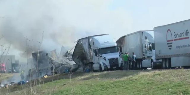 At least five people are dead after a crash involving 40-50 vehicles occurred on a Missouri interstate, according to reports.