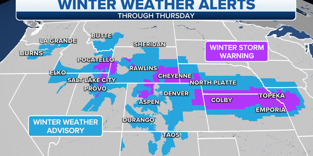 Western winter weather alerts