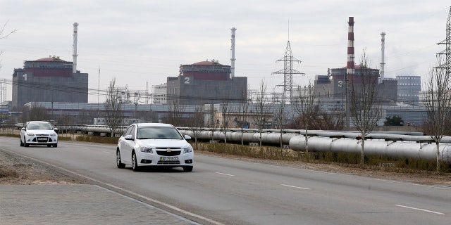The Zaporizhzhia nuclear power plant is pictured in Enerhodar, Ukraine, on April 9, 2013.