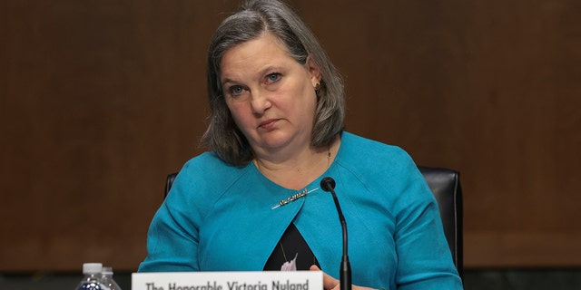 Undersecretary of State for Political Affairs Victoria Nuland testifies before a Senate Foreign Relation Committee hearing on Ukraine on March 08, 2022 in Washington, DC.