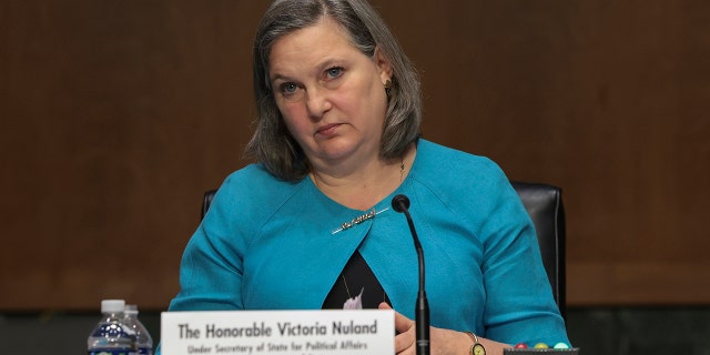 Undersecretary of State for Political Affairs Victoria Nuland testifies before a Senate Foreign Relation Committee hearing on Ukraine on March 08, 2022 in Washington, DC.