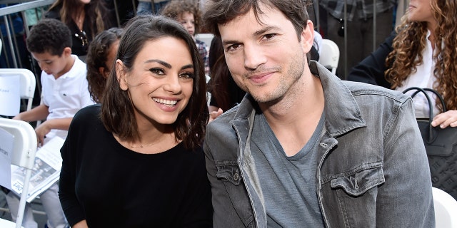 Mila Kunis (L) and Ashton Kutcher met while working on That '70s Show in 1998, but only started dating after reconnecting following the Golden Globes in 2012. Seen in 2013