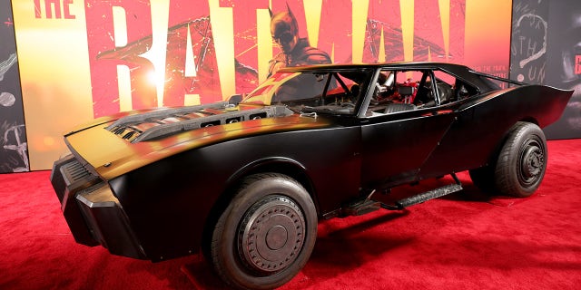 The new Batmobile looks like a classic muscle car.