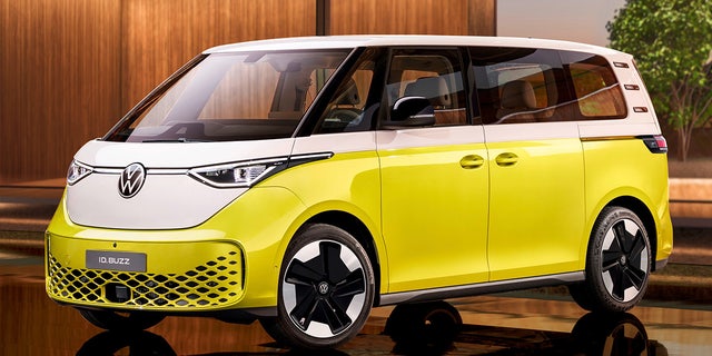 The VW ID. Buzz draws inspiration from the classic Microbus.