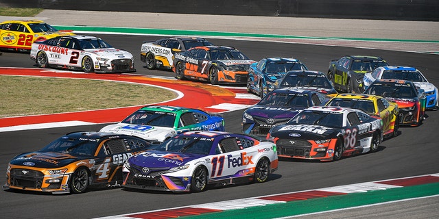 NASCAR Cup Series cars at the Circuit of The Americas were equipped with windshield wipers.