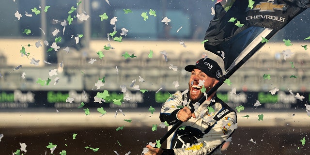 It was also Chastain's first Cup Series win.