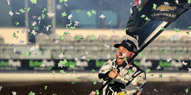 It was also Chastain's first Cup Series win.