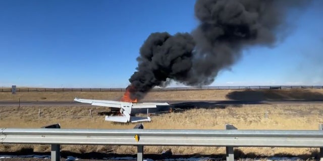 The Cessna P210N single engine, six passenger aircraft was traveling from Dodge City, Kansas, to Centennial Airport in Colorado, officials said.
