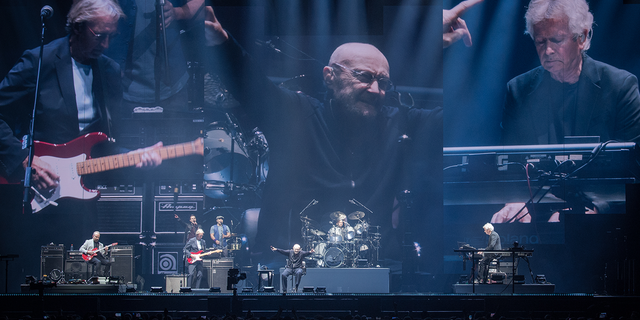PARIS, FRANCE - MARCH 17: Phil Collins from Genesis performs at U Arena on March 17, 2022 in Nanterre, France. (Photo by David Wolff-Patrick/Redferns)