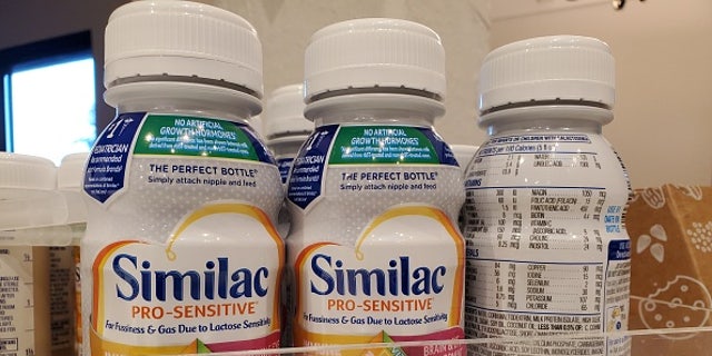 Similac brand pro sensitive infant or baby formula, Lafayette, California, Sept. 30, 2021.