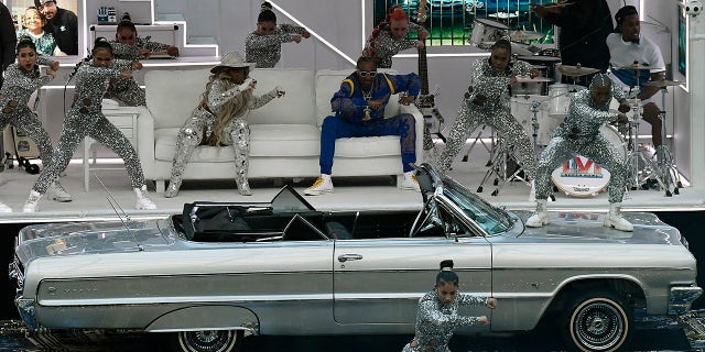 The Super Bowl halftime show featured three Lowrider Chevrolet Impalas.