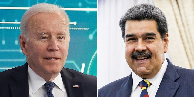 President Joe Biden and Nicolas Maduro