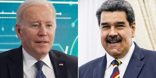 President Joe Biden and Nicolas Maduro