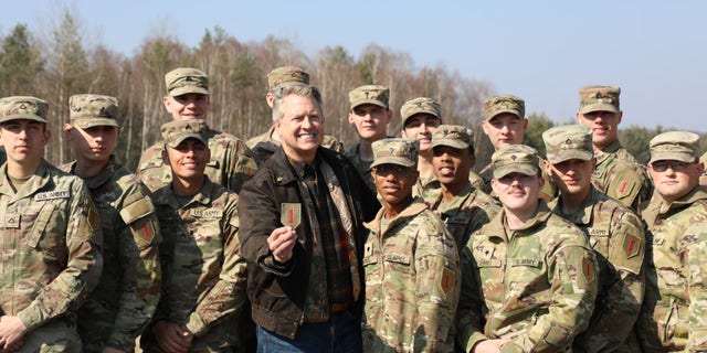 Sen, Roger Marshall visits with Fort Riley, Kansas, troops stationed in Germany to deter Russian aggression against NATO.