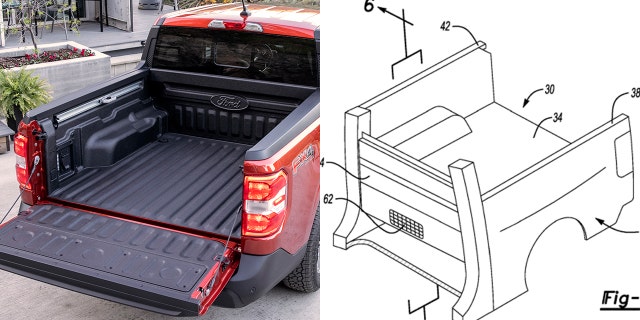 Ford has patented a ventilated pickup bed that would work on unibody pickups like the Maverick.