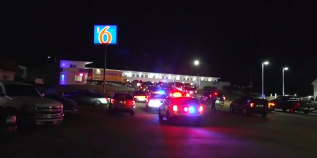 A Bonne Terre police officer was killed and another wounded in a shootout at a Motel 6 early Thursday that also left a gunman dead, authorities said.