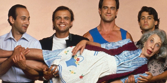 Pictured: (l-r) Ned Eisenberg as Anthony Fanelli, Joe Pantoliano as Dominic Fanelli, Christopher Meloni as Frankie Fanelli, Andy Hirsch as Ronnie Fanelli, Ann Morgan Guilbert as Theresa Fanelli.