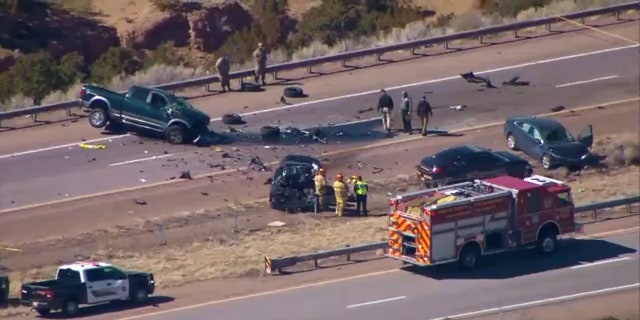 The driver of the pickup truck was identified as Frank Lovato, 62, a retired firefighter from Las Vegas, New Mexico