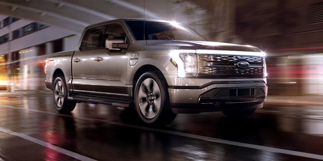The top of the line F-150 Lightning Platinum can go 300 miles per charge.
