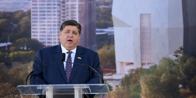 Illinois Democrat Michael Madigan charged with federal racketeering and corruption 2 Illinois Governor JB Pritzker speaks during a groundbreaking ceremony at the Obama Presidential Center in Jackson Park on September 28, 2021 in Chicago. (Getty Images)