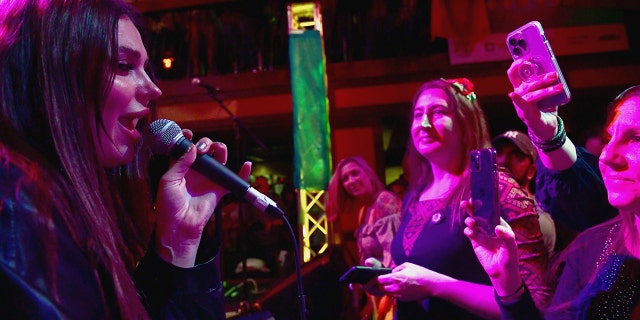 Sasha of Kazka performs onstage at SXSW. She tells Fox News Digital it was one of the first times she's performed for an American crowd.