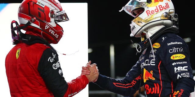 LeClerc and Verstappen traded the lead several times in the closing laps.