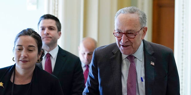 Senate Majority Leader Chuck Schumer, DN.Y.  Still faces several obstacles to passing the Democrats' reconciliation bill before leaving the Senate for months — not the least of which is the health of its members. 
