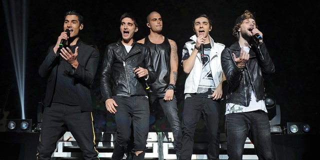  Siva Kaneswaran, Tom Parker, Max George, Nathan Sykes and Jay McGuiness of The Wanted perform.