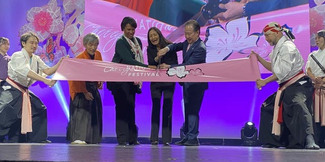 2022 Cherry Blossom Festival Ribbon Cutting