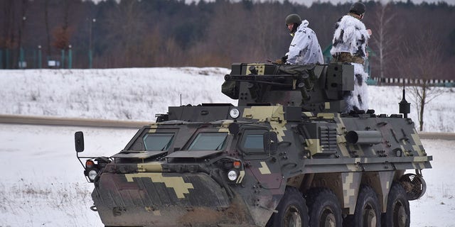 Ukrainian forces have similar APCs in their arsenal.