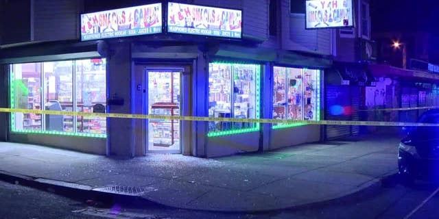 Photo of the shooting at a smoke shop in the Olney neighborhood of Philadelphia (Fox 29)