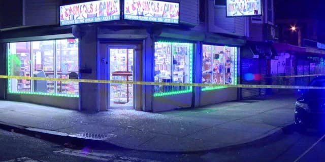 Photo of the shooting at a smoke shop in the Olney neighborhood of Philadelphia (Fox 29)