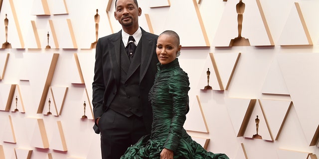 Will Smith and Jada Pinkett Smith at the Oscars on Sunday, March 27, 2022, at the Dolby Theatre in Los Angeles.