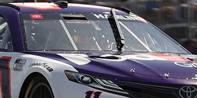 Denny Hamlin's Joe Gibbs Racing Toyota featured a fully-boxed wiper blade.