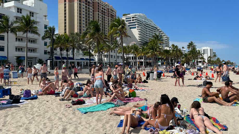 Spring breakers flocked to Fort Lauderdale in March 2022 due to beautiful weather, oceanfront beaches and affordable prices.