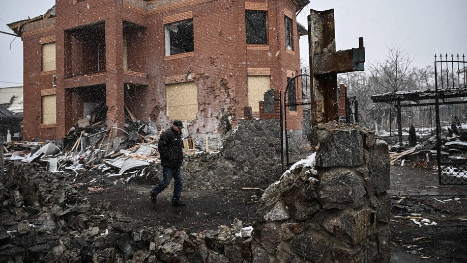 Destruction in Ukraine from Russian war