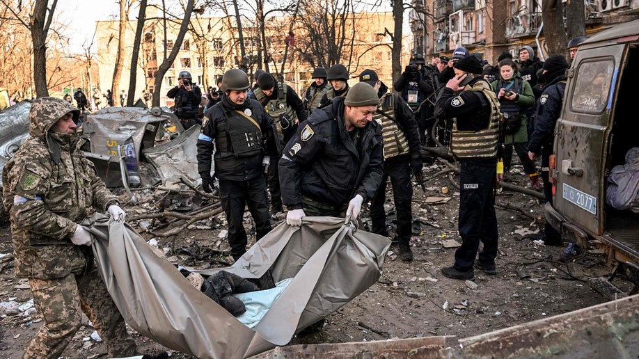 Damage in Kyiv due to shelling