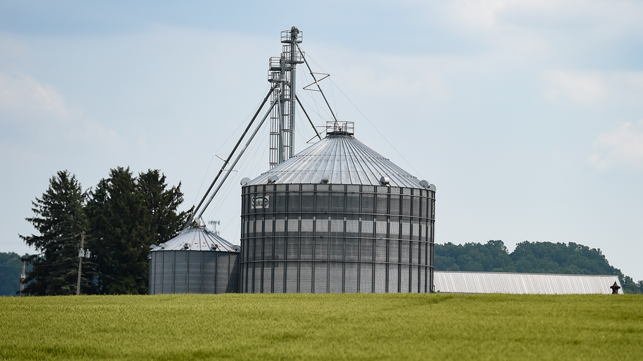 grain silo wheat field Pennsylvania