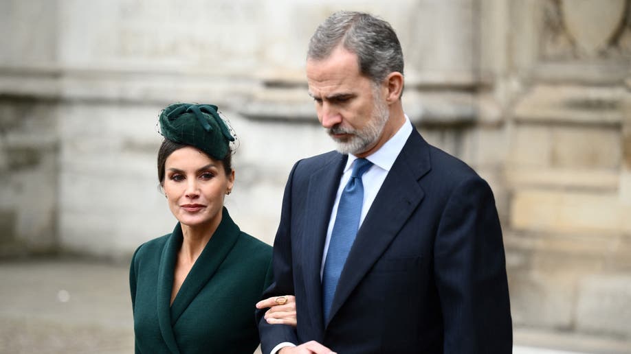 Spain's Queen Letizia and Felipe VI