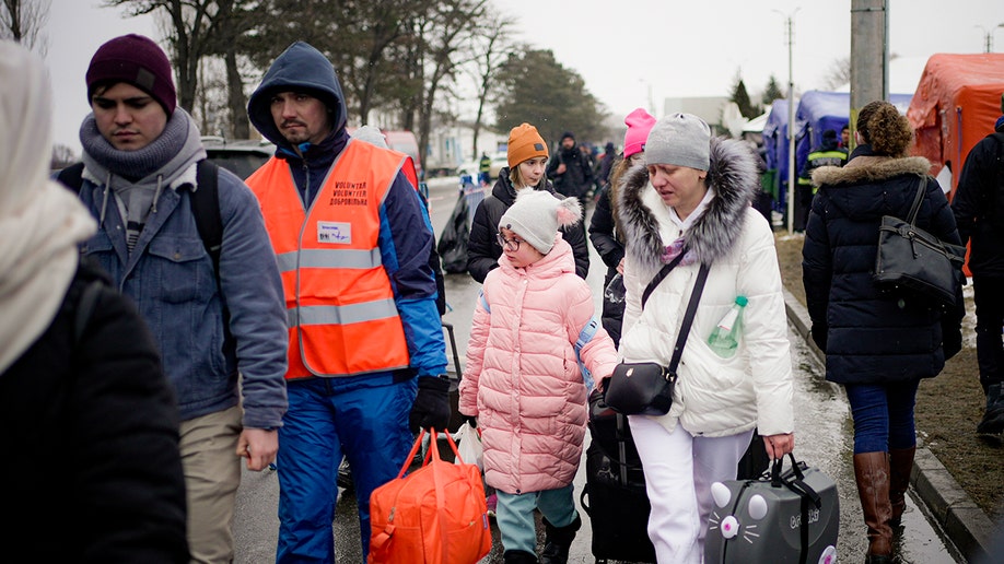 Refugees fleeing the conflict from neighbouring Ukraine 