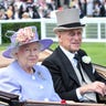 Queen Elizabeth II and Prince Phillip attend the Royal Ascot Ladies Day in June 2010 in Ascot, England.
