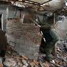 A view from a damaged civil settlement after a recent shelling in the separatist-controlled Gladkovka, Donetsk, Ukraine on March 03, 2022.