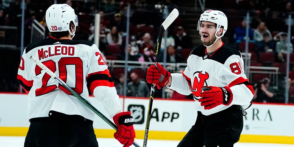 Fabian Zetterlund and Kevin Bahl Net First Career Goals in 6-2 New Jersey  Devils Win over Arizona Coyotes - All About The Jersey