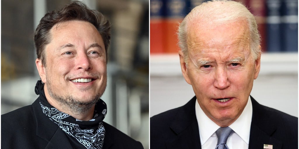 Elon Musk and Joe Biden