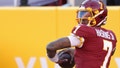 Dec 27, 2020; Landover, Maryland, USA; Washington Football Team quarterback Dwayne Haskins (7) passes the ball during warm ups prior to their game against the Carolina Panthers at FedExField. - Fox News