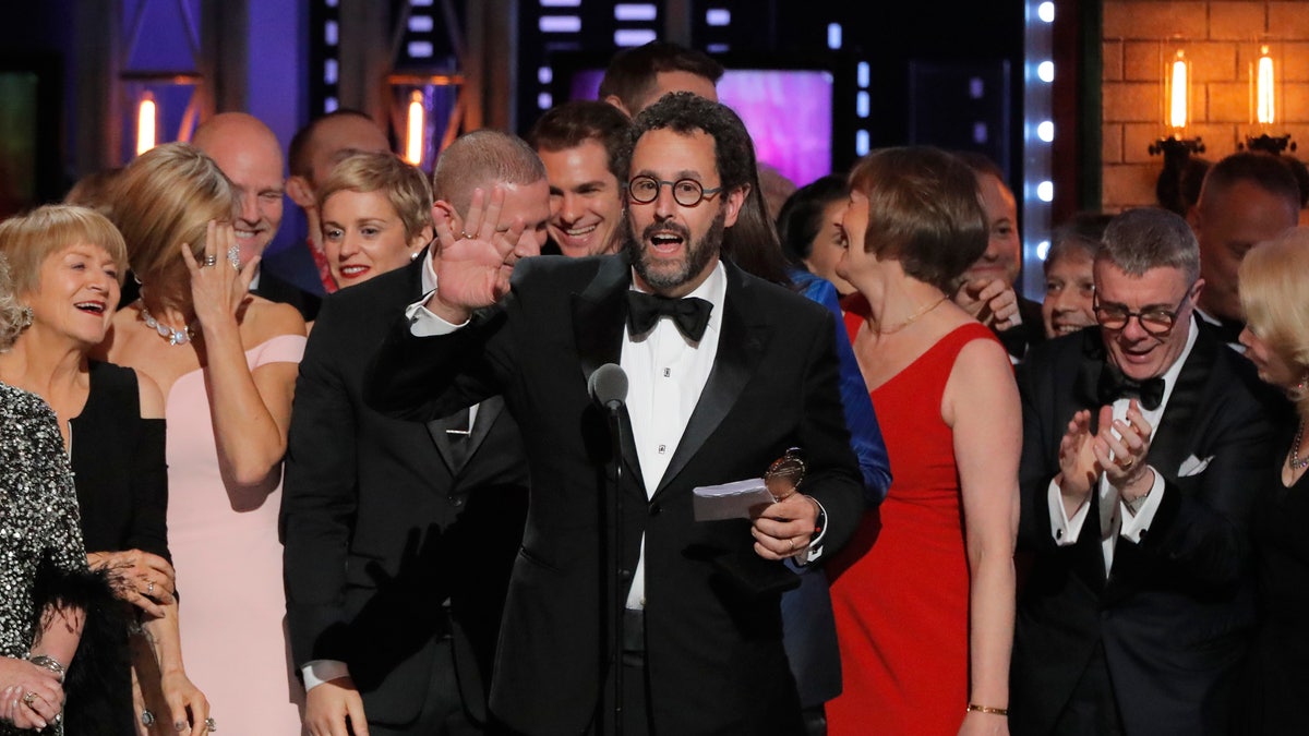 72nd Annual Tony Awards - Show - New York, U.S., 10/06/2018 - Tony Kushner accepts the award for Best Revival of a Play for "Angels in America." REUTERS/Lucas Jackson