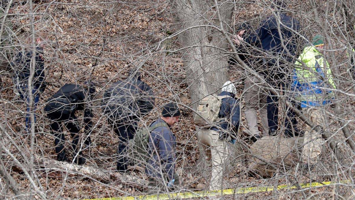 Crews search the woods for Lily Peters