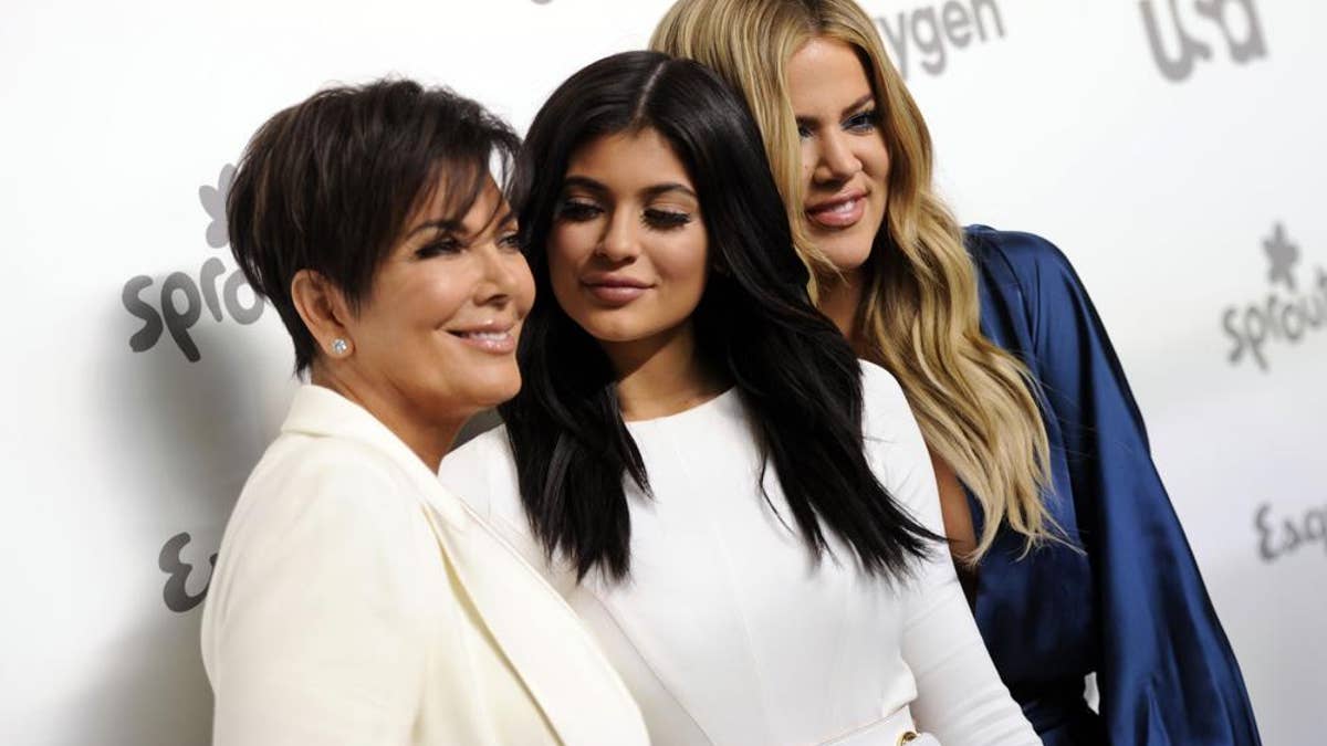 Television personalities Kris Jenner, from left, Kylie Jenner and Khloe Kardashian attend the NBCUniversal Cable Entertainment 2015 Upfront at The Javits Center on Thursday, May 14, 2015, in New York.